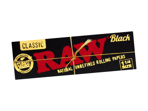 RAW BLACK 1 1/4 PAPERS