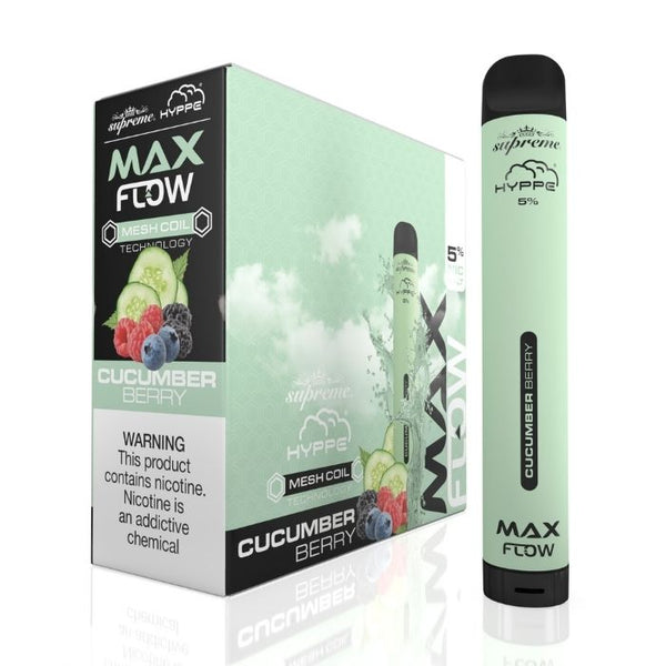HYPPE MAX FLOW MESH DISPOSABLE - CUCUMBER BERRY - 2000 PUFFS