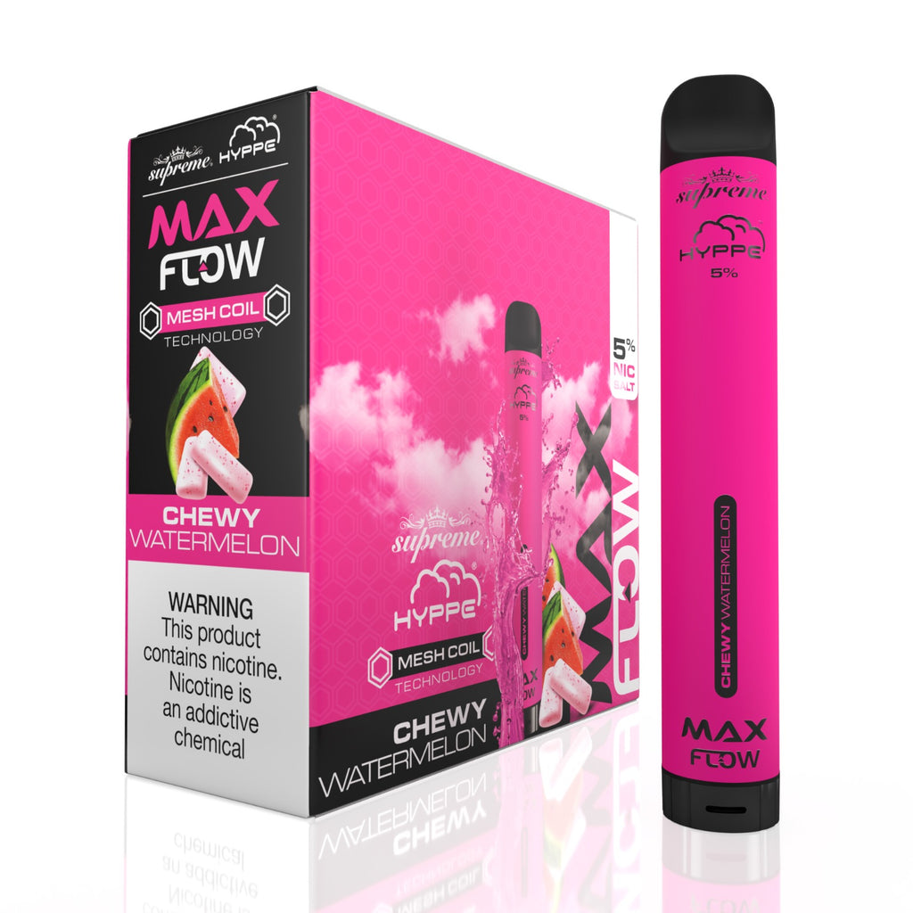 HYPPE MAX FLOW MESH DISPOSABLE - CHEWY WATERMELON - 2000 PUFFS
