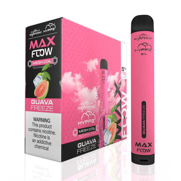 HYPPE MAX FLOW MESH DISPOSABLE - GUAVA FREEZE - 2000 PUFFS
