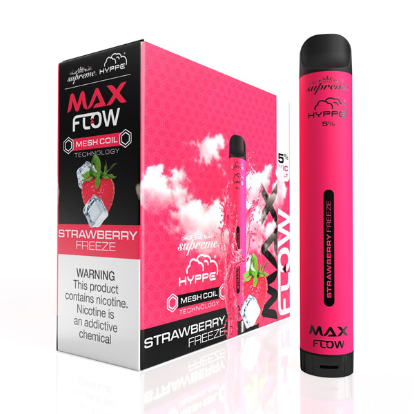 HYPPE MAX FLOW MESH DISPOSABLE - STRAWBERRY FREEZE - 2000 PUFFS