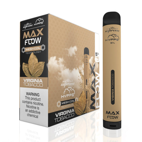 HYPPE MAX FLOW MESH DISPOSABLE - VIRGINIA TOBACCO - 2000 PUFFS