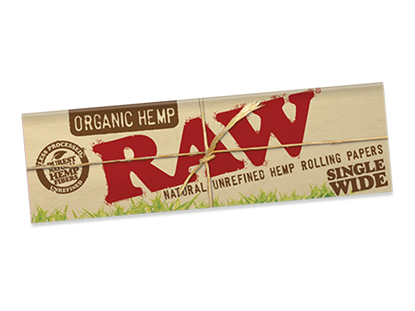 RAW ORGANIC SINGLE WIDE PAPERS