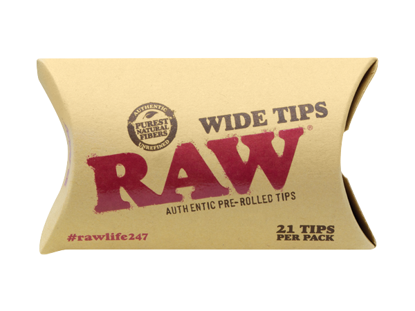 RAW WIDE TIPS - 21PK